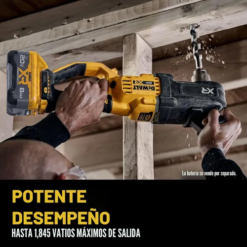 Vista 8 de DEWALT 20 V MAX* XR Taladro inalámbrico sin escobillas compacto de 1/2 pulg. para pernos y viguetas (solo herramienta) (DCD446B)