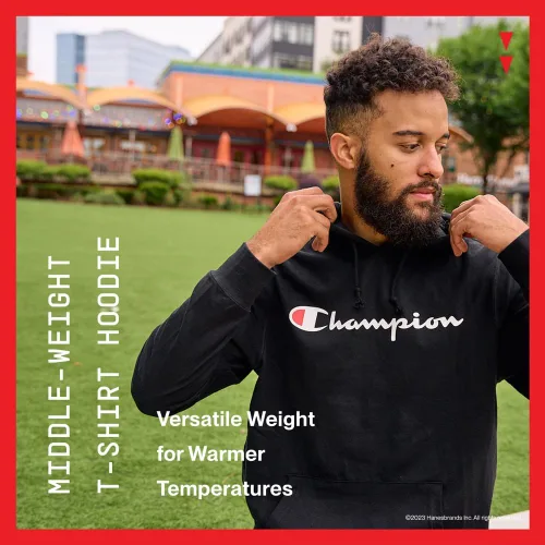 Vista 6 de Champion - Sudadera con capucha para hombre, de peso medio