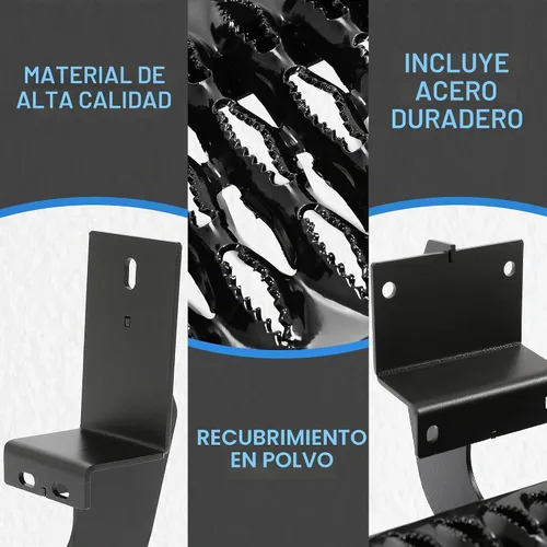 Vista 3 de HECASA Grip Step 55-1/2 pulgadas de acero compatible con Ford Transit 150/250/350 2015 hasta el presente Ford Transit 150/250/350 - Estribo lateral