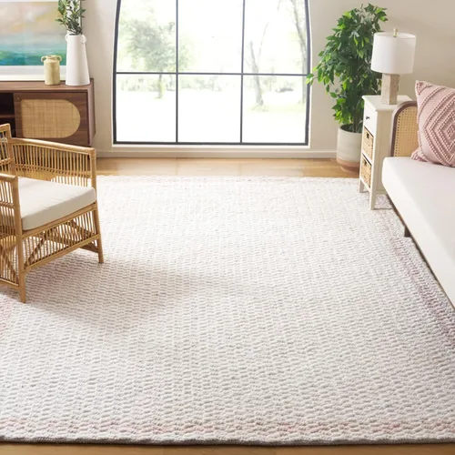 Vista 6 de SAFAVIEH Natura Collection Runner Rug - 2'3" x 8', Beige & Ivory, Handmade Wool, Ideal for Living Room, Hallway, Foyer, Bedroom (NAT713B-28)