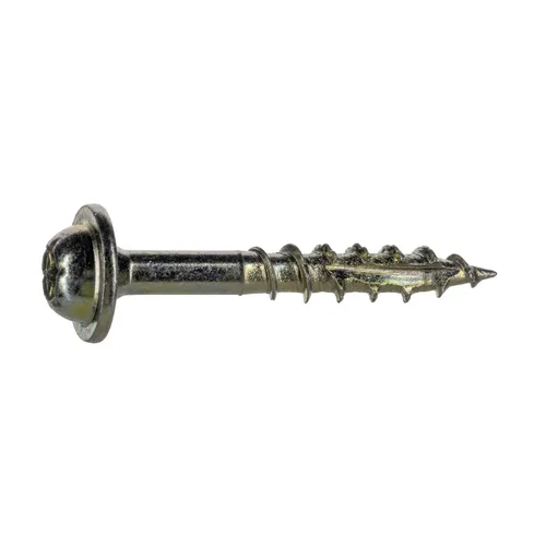 Vista 3 de Tornillos SaberDrive #9 x 2-1/2" para gabinete, 1 libra, aprox. 91 piezas, tornillos de madera duraderos, rosca dentada para una fijación segura