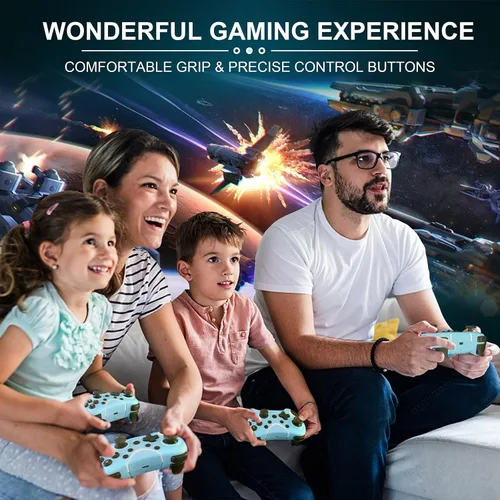 Vista 6 de BRHE Wireless Switch Pro Controller for Nintendo Switch N-SLiteOLEDAndroidIOS 13.0+PC Switch Remote Gamepad with Joystick Adjustable Turbo Vibration