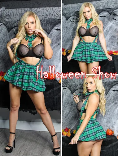 Vista 5 de Avidlove Conjunto de lencería sexy para mujer con corbata y minifalda