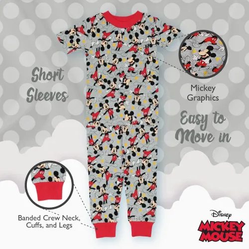 Vista 4 de Disney unisex-child 6-piece Snug-fit Cotton Pajama Set, Soft & Cute for Kids