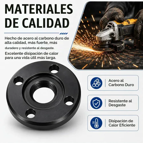 Vista 6 de Paquete de 6 tuercas de brida para amoladora angular N134467 5/8-11