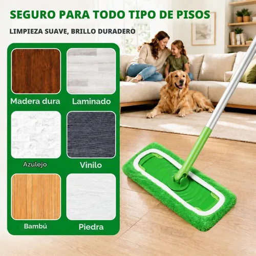 Vista 6 de Tidy Monster Paquete de 8 almohadillas de microfibra reutilizables de repuesto compatibles con Swiffer Sweeper, almohadillas lavables a máquina