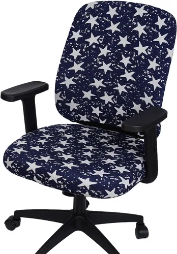 Vista 42 de Melaluxe Funda para silla de oficina de computadora, funda universal protectora y elástica para silla giratoria elástica