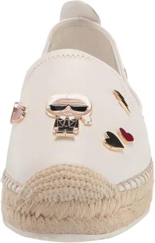 Vista 2 de Karl Lagerfeld Paris Michaela - Alpargatas planas adornadas para mujer