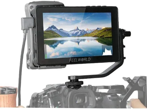 Vista 11 de Feelworld P6X Monitor de cámara de aluminio de 5.5 pulgadas, 1920X1080 Full HD 1000nits 160° Monitor de pantalla táctil de visualización amplia, 4K