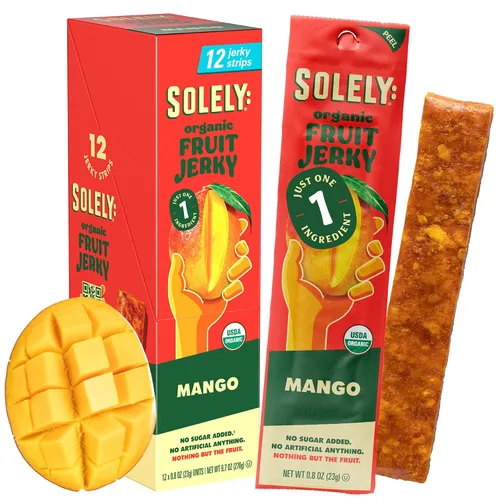 Vista 10 de Solely - Charqui de frutas orgánicas Un ingrediente Vegano Sin OGM Sin gluten Sin agregado de azúcar