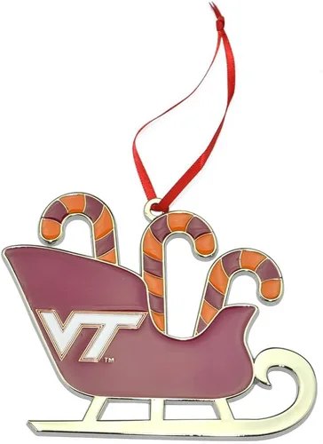 Vista 7 de Adorno navideño de trineo de bastón de caramelo de Florida Gators