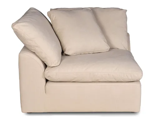 Vista 5 de Sunset Trading Contemporary Puff Collection - Sofá modular en forma de U de tela de rendimiento, 7 unidades, sofá seccional con asiento profundo