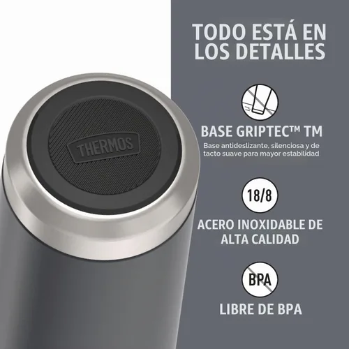 Vista 5 de THERMOS ICON SERIES, aislante delgado para latas de bebidas, 12 onzas, Glacier, acero inoxidable aislado al vacío