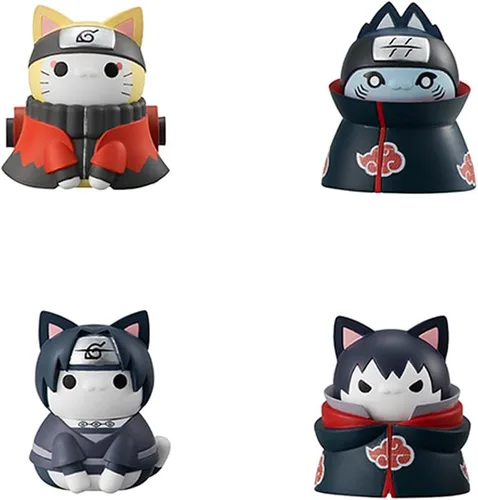 Vista 2 de Megahouse - Naruto Shippuden - Nyaruto Shippuden: Battle to defend Konoha!, Mega Cat Project (set completo con regalo)