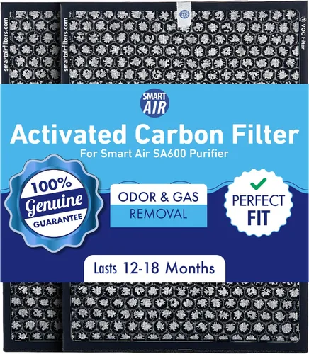 Vista 8 de Smart Air (también conocido como Smart Health) SA600 - Filtro HEPA de repuesto genuino (paquete de 2) - 99.97% de filtración de partículas