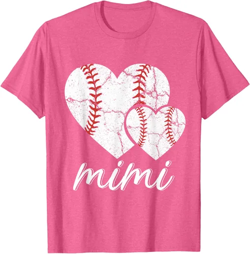 Vista 41 de Camiseta de béisbol Mimi para el Día de la Madre, Negro, S