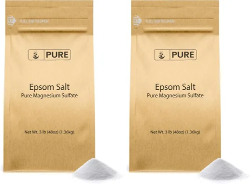 Vista 9 de Pure Original Ingredients Sal de Epsom Sulfato de magnesio puro, solución de remojo (4 onzas)