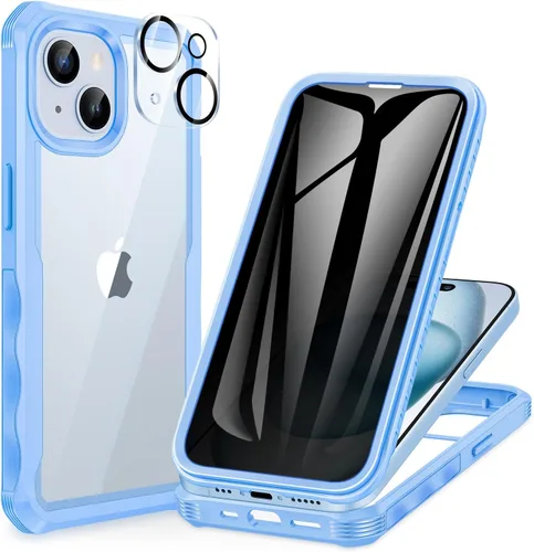Vista 99 de CENHUFO Funda de privacidad para iPhone 11 Pro, funda de cuerpo completo con protector de pantalla de privacidad de vidrio templado 9H integrado