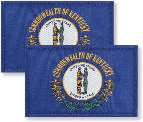 Vista 8 de Overdecor Parche de bandera de Alabama - Parches militares tácticos - Cierre de velcro, paquete de 2