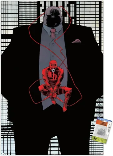 Vista 7 de Trends International Marvel Comics Daredevil - Póster de pared Kingpin Shadow con alfileres