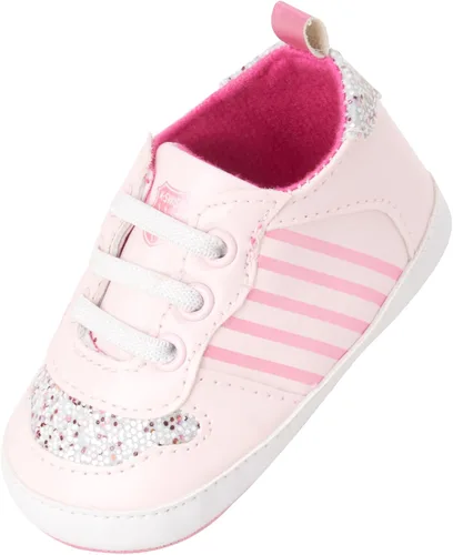 Vista 2 de K-Swiss Tenis para bebé niña Zapatos ligeros de suela suave Tenis de primera caminante para bebés niñas (0-12 meses)
