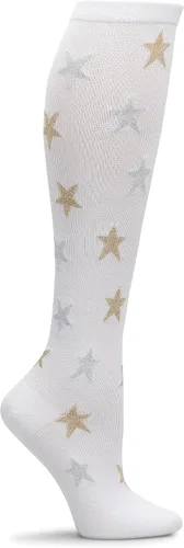 Vista 28 de Nurse Mates Calcetines de pantorrilla para mujer Compresión de 12-14 mmHg Soporte y comodidad superiores 1 par Tinte espacial Aqua Breeze