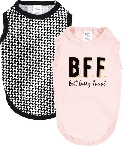 Vista 11 de Luvable Friends Camisetas de algodón para perros y gatos, 2 unidades, camuflaje plátano, talla XS
