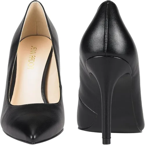 Vista 5 de JENN ARDOR Zapatos de tacón alto para mujer, con punta cerrada, de aguja, clásico, para oficina, boda, boda, sexy, para baile de graduación