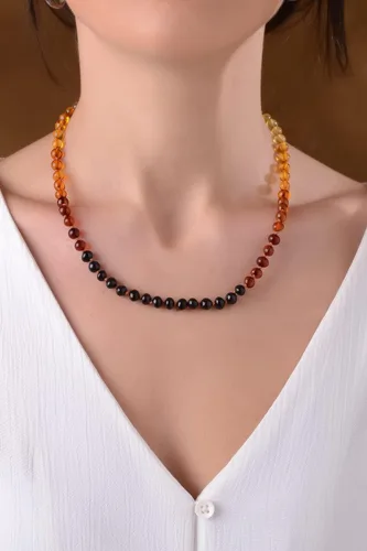 Vista 30 de Amber Necklace for Women - HandMade Baltic Jewelry for Adult - 18 inch - 100% Genuine