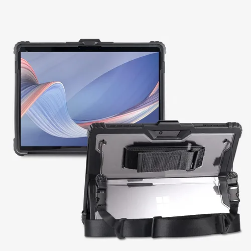 Vista 13 de AOAO Funda para Microsoft Surface Go 4/Surface Go 3/Surface Go 2/Surface Go con correa para el hombro, correa de mano, soporte para lápiz stylus