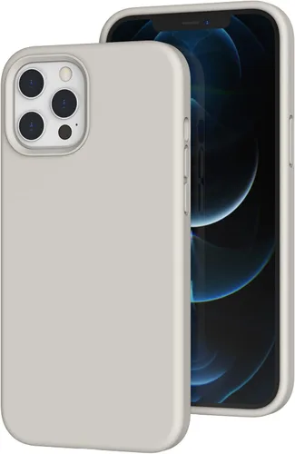 Vista 74 de Funda de silicona líquida compatible con iPhone 12 Pro Max 6.7 pulgadas, funda de gel de protección completa con forro de microfibra, funda