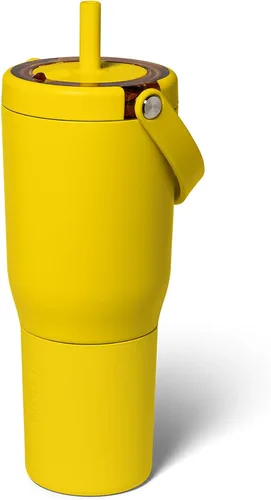Vista 18 de BrüMate Resa - Vaso de viaje 100% a prueba de fugas de 25 onzas con asa y pajilla, popote SoftSip flexible, funda de silicona para mayor
