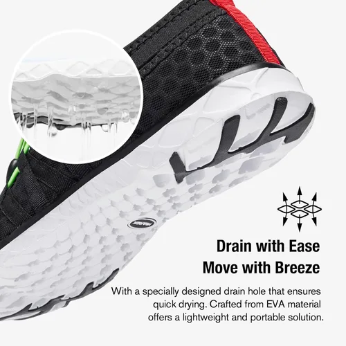 Vista 132 de ALEADER - Zapatillas acuáticas de secado rápido para hombre