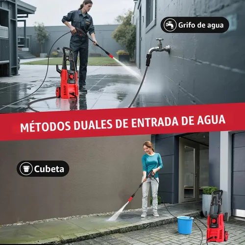 Vista 7 de Lavadora a Presión Eléctrica PowerSmart, Máxima de 4800 PSI, 3.0 GPM, Ruedas de 5 Pulgadas, Longitud Máxima del Cable/Manguera de 18M, Lavadora