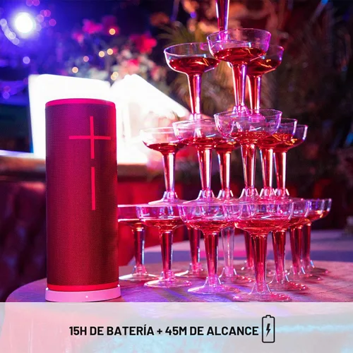 Vista 7 de Ultimate Ears Boom 3 - Altavoz inalámbrico Bluetooth, sonido audaz + graves profundos, Bluetooth, botón mágico, impermeable, batería de 15 horas