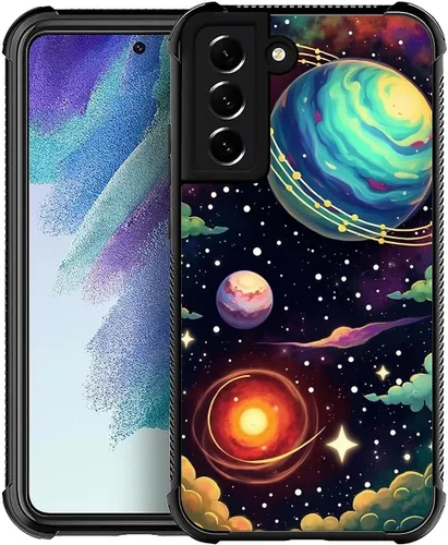 Vista 35 de Funda compatible con Samsung Galaxy S22, diseño de elefantes africanos, diseño increíble a prueba de golpes, antiarañazos, carcasa trasera