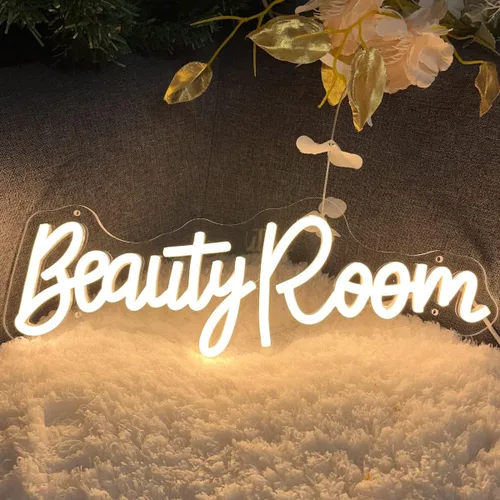 Vista 3 de Letrero de neón para sala de belleza para spa, sala de belleza, cejas de uñas, estudio de salón LED, decoración de arte de pared para tiendas