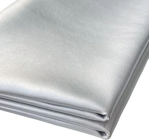 Vista 11 de Tela de piel sintética de 1 yarda, 54 x 36 pulgadas, material suave de color sólido, 0.035 in de grosor, perfecto para fundas de tapicería, bolsos
