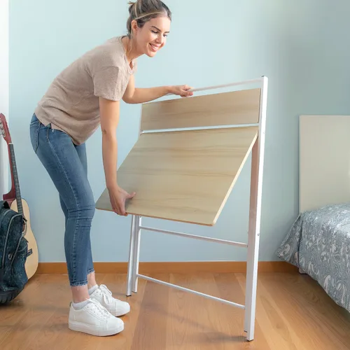 Vista 8 de Escritorio Plegable con Estante Tablezy InnovaGoods