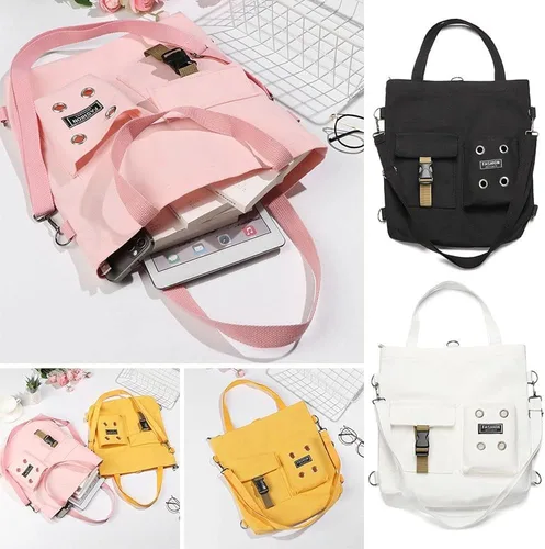 Vista 7 de Bolsas de mensajero para mujer y mujer lona de viaje impermeables cruzadas