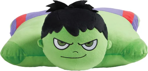 Vista 2 de Pillow Pets Marvel Hulk, juguete de peluche de 18 pulgadas
