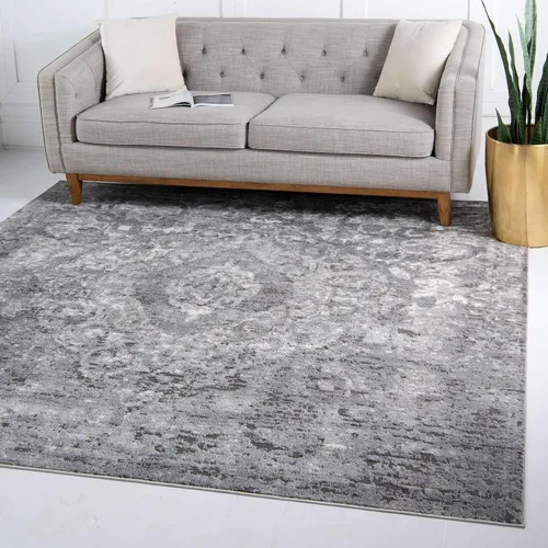 Vista 21 de Unique Loom Portland Collection Astoria - Alfombra rectangular (9 x 12 pies, rectangular, azul/marfil)