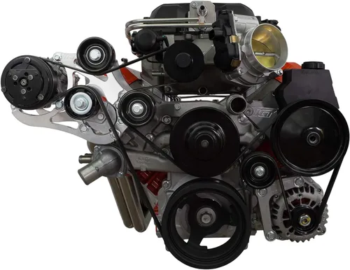 Vista 3 de LSA Supercharger High Mount A/C Sanden 7176 Kit de soporte de compresor CTS-V ZL1 SD7