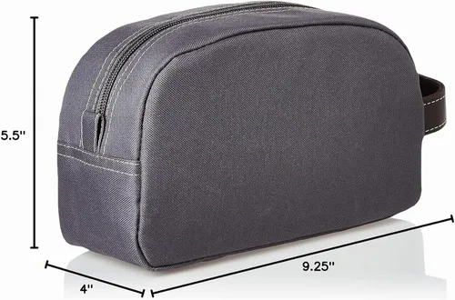 Vista 2 de Timberland Men's Toiletry Bag Canvas Travel Kit Organizer Carbón