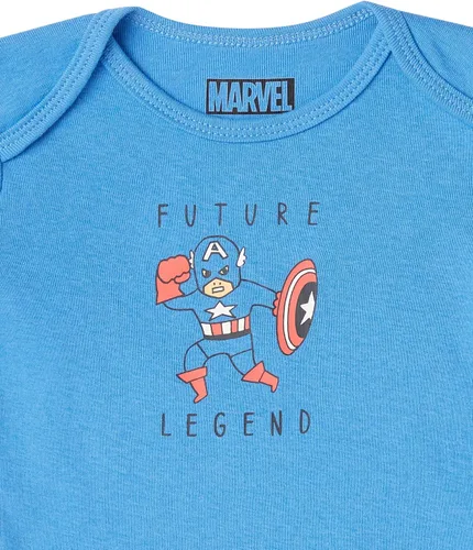 Vista 3 de Tienda Essentials Disney Marvel Star Wars Baby Boys Long-Sleeve Bodysuits Pack of 5