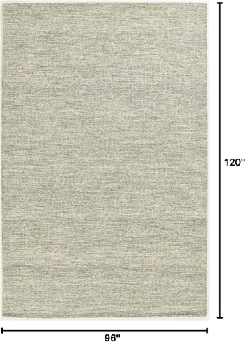 Vista 2 de Momeni James - Alfombra de lana contemporánea copetuda a mano para interiores, gris claro, 8 x 10 pies