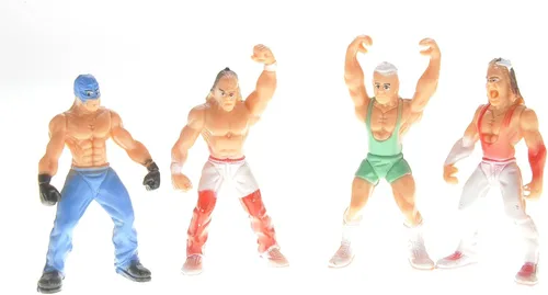 Vista 3 de Smack, anillo de escenario de lucha libre con 12 figuras mejoradas de 6 x 6 pulgadas