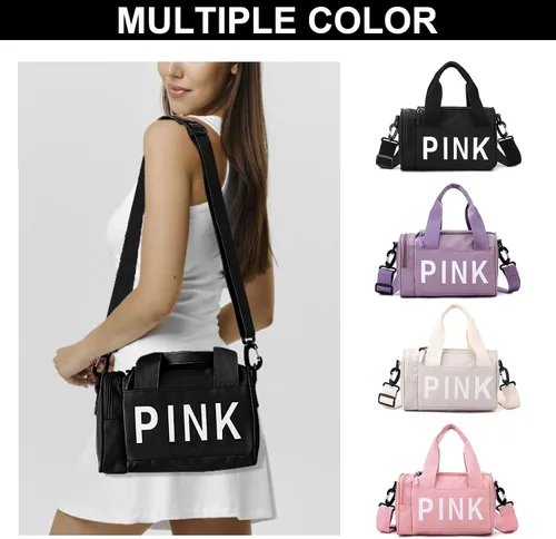 Vista 7 de Mini bolsa cruzada pequeña para gimnasio para mujeres y hombres, bonita bolsa de lona pequeña, bolsa deportiva estética, bolsa de gimnasio