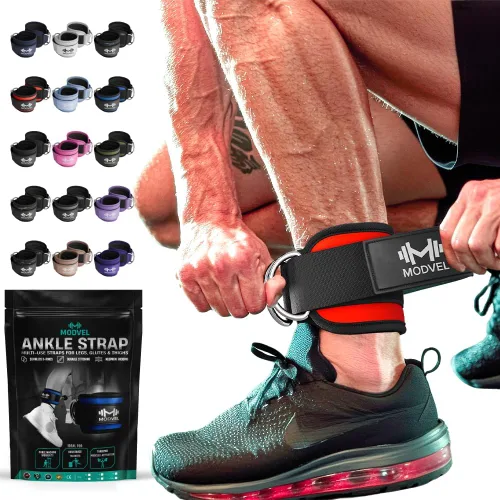 Vista 27 de Modvel Gym Ankle Strap for Cable Machines – Glute & Leg Kickback Ankle Straps for Gym Workouts – Adjustable, Padded Support for Strength Training