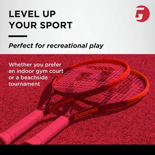 Vista 5 de Gamma Tour Ace - Raqueta de tenis de 27 pulgadas, raqueta prémium preencordada para adultos, para hombres y mujeres, gran punto dulce, equilibrio